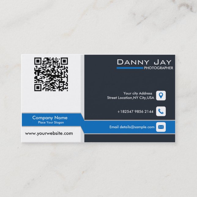 Photography Business Card, 3.5" x 2.0", 100 pack Card (Front)