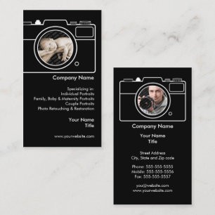 Photography Business Card - Black & White