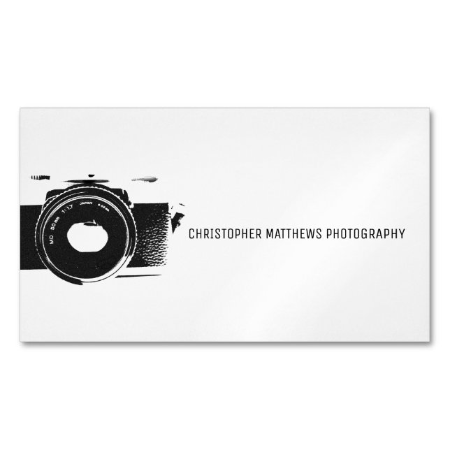 photography business card magnet (Front)