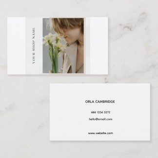 Photography Business Card | Vertical Full Photo