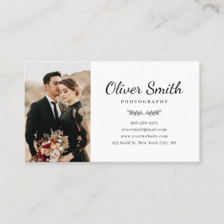 Photography Business Card With Three Photo Collage