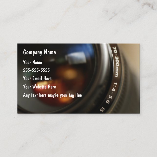 Photography Business Cards (Front)