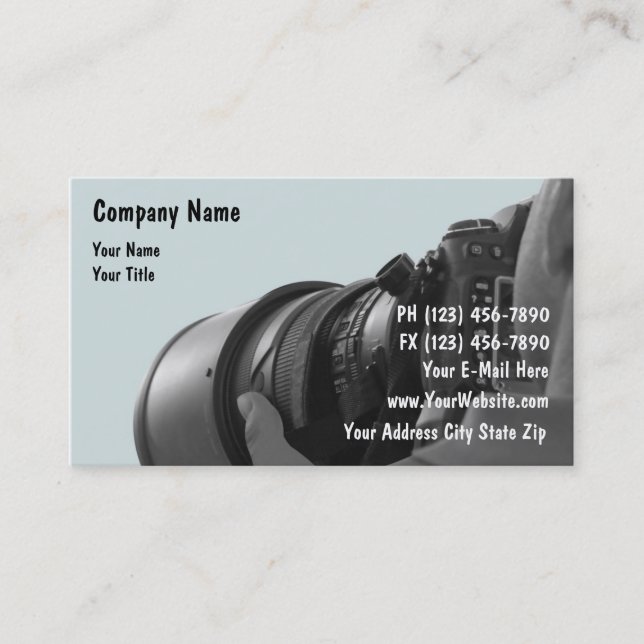 Photography Business Cards (Front)