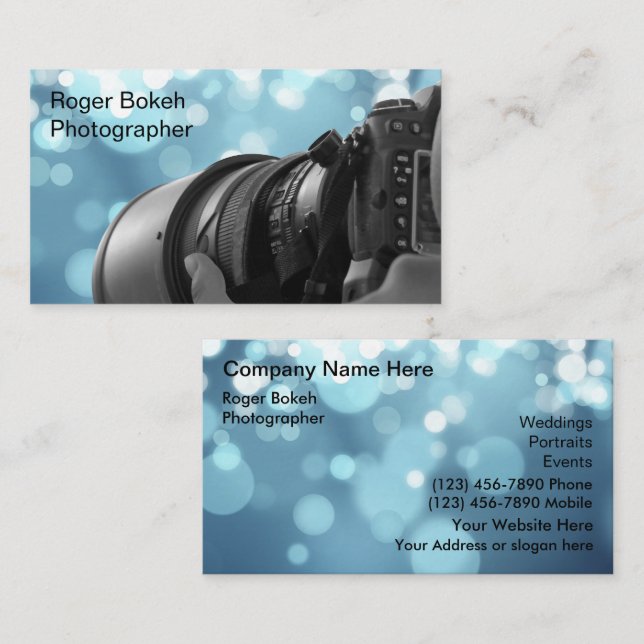 Photography Business Cards (Front/Back)