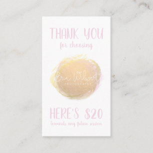 Photography Business Coupon Card