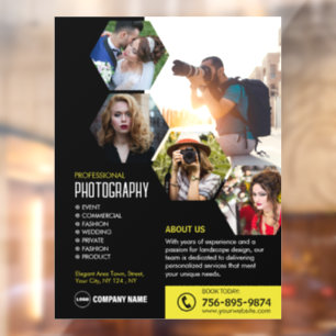 Photography Business Custom Window Cling