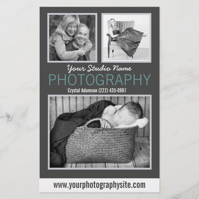 Photography Business Handout Large Sample Photos (Front)