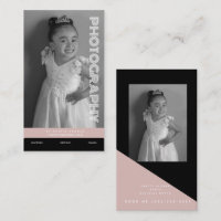 Photography Business Shapes Block Black Blush