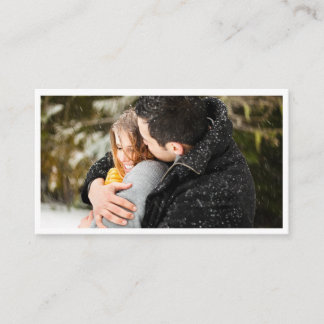 Photography Business Single Photo Business Card