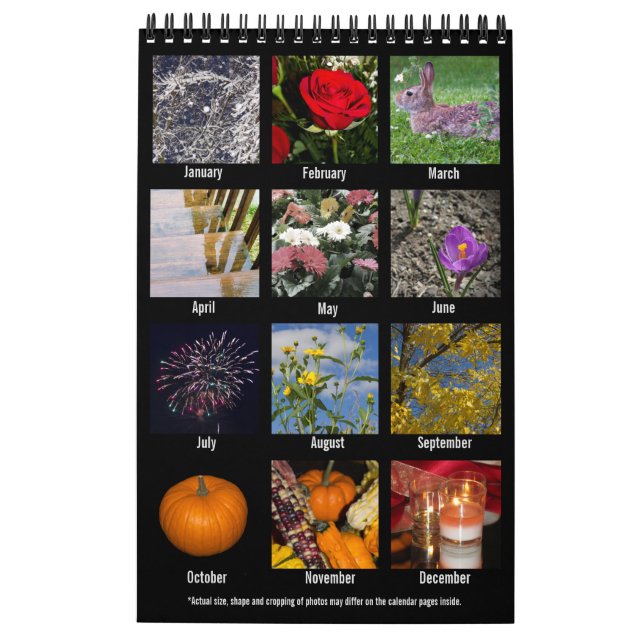 Photography Calendar Year  2021 1 page per Month (Back)
