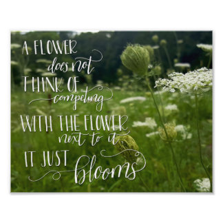 Photography & Calligraphy Quote Photo Print