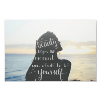 Photography & Calligraphy Quote Photo Print