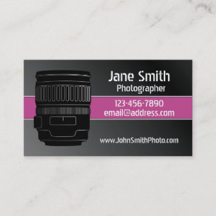 Photography Camera Business Cards