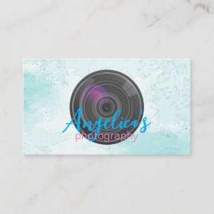 Photography Camera Lens Creative Artist Business Card