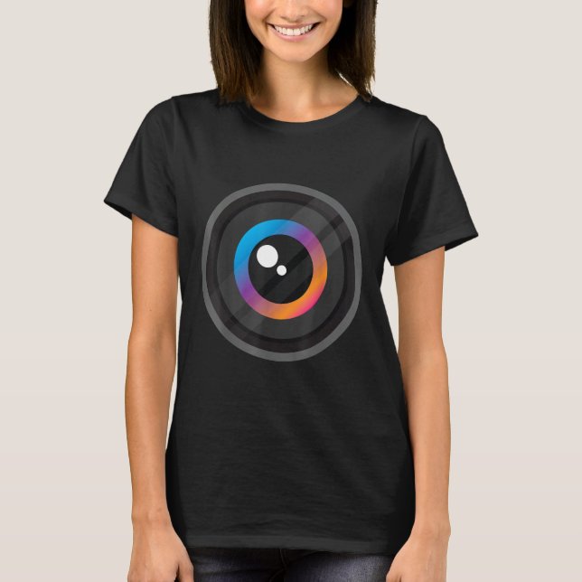 Photography Camera Lens For Photographers JT T-Shirt (Front)