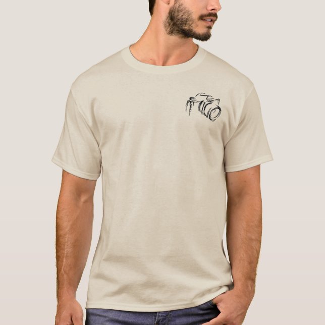 Photography Camera. Personalise T-Shirt (Front)