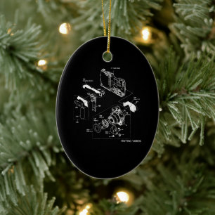 Photography Camera Photo Vibes Ceramic Tree Decoration
