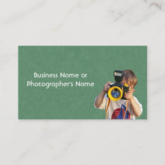 Photography Camera Store or Photographer Business Card (Front)