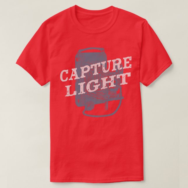 Photography Capture Light Vintage Camera T-Shirt (Design Front)