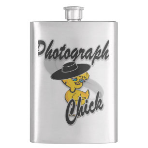 Photography Chick #4 Hip Flask