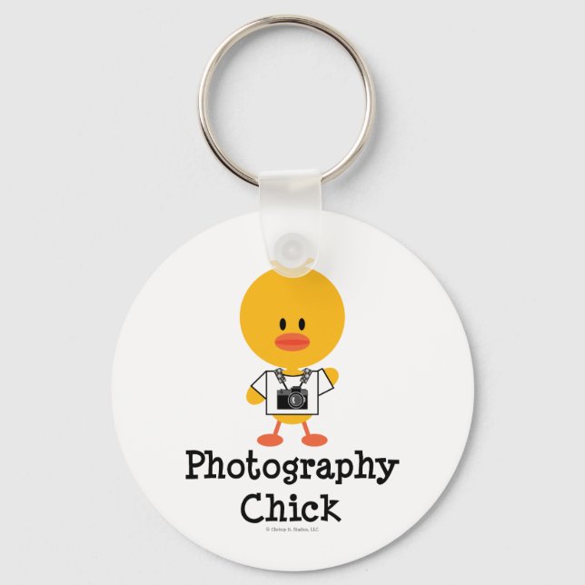 Photography Chick Keychain (Front)