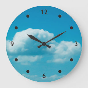 Photography - clouds in the sky + your ideas large clock