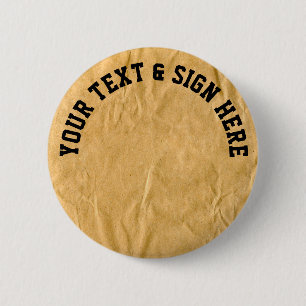 Photography - Crinkly Wrapping Paper + your ideas 6 Cm Round Badge