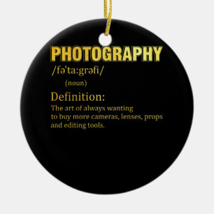 Photography Definition Camera Photographer Ceramic Tree Decoration