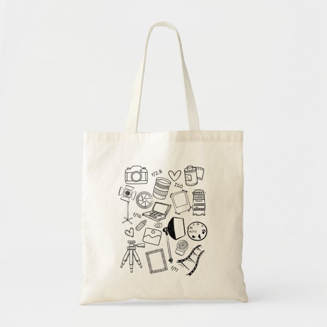 Photography Doodles Tote (Front)