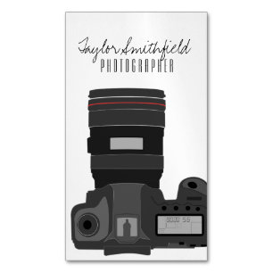 Photography DSLR Magnetic Business Card