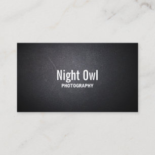 Photography Elegant Dark Texture Photographer Business Card