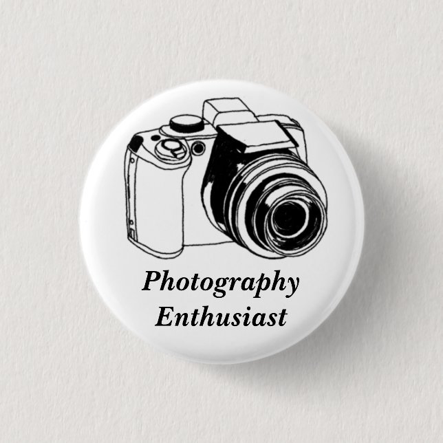 Photography Enthusiast 3 Cm Round Badge (Front)