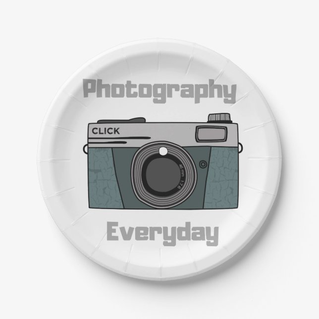 Photography Everyday Paper Plate (Front)