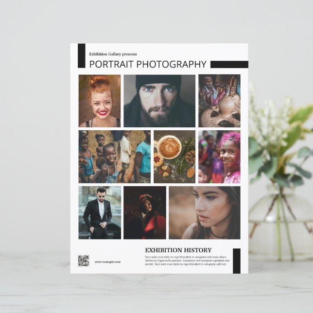 Photography Exhibition Flyer Template (Standing Front)
