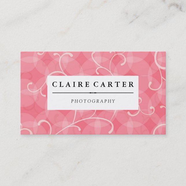 Photography Floral Business Card (Front)