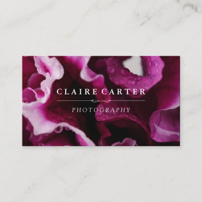 Photography Floral Business Card (Front)
