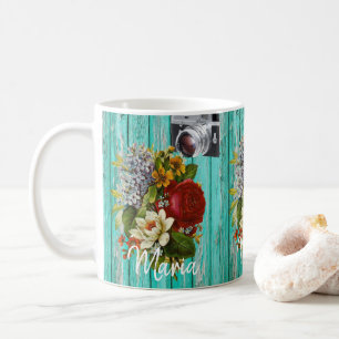 Photography Floral Green Mug