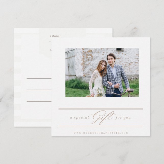 Photography Gift Certificate Template (Front/Back)