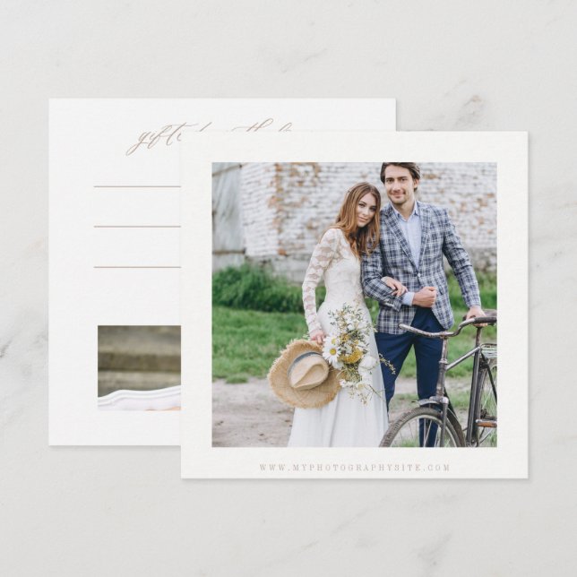 Photography Gift Certificate Template (Front/Back)