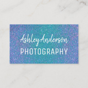 Photography Glitter Sparkle Feminine Business Card