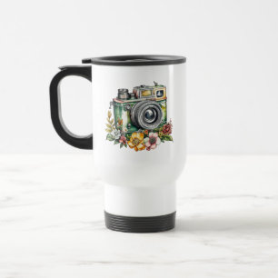 Photography Graphics and Quote   Vintage Camera Travel Mug