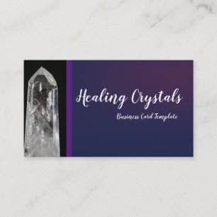 Photography Healing Crystal Template Business Card