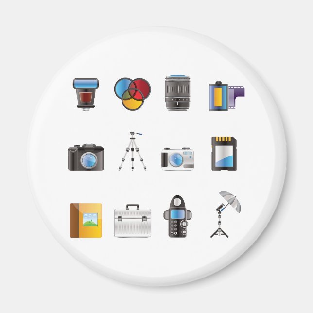 Photography Icon Magnet (Front)