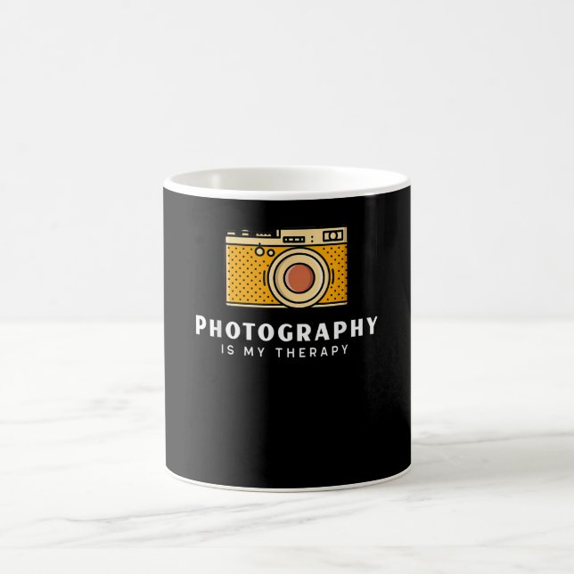 Photography Is My Therapy Coffee Mug (Center)