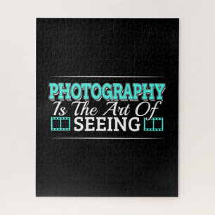 Photography is the Art of Seeing - Mindset Quote Jigsaw Puzzle