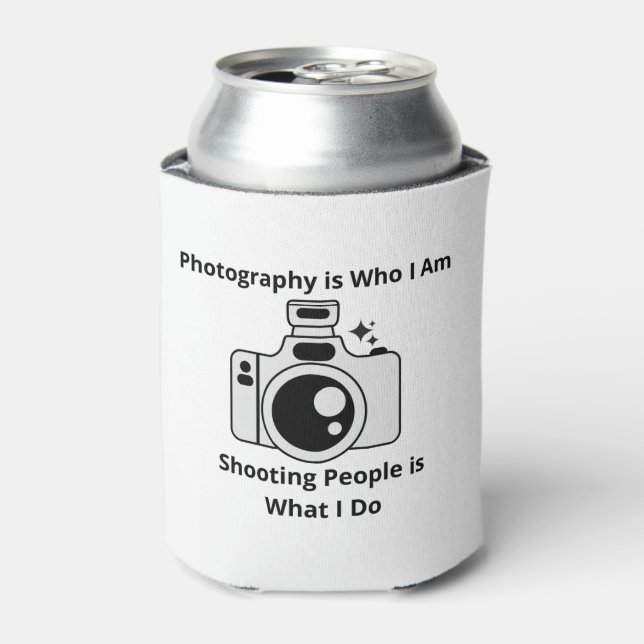 Photography Is Who I Am Can Cooler (Can Front)