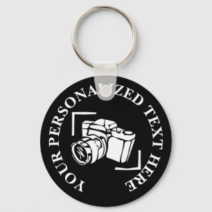 Photography Keychain with photo camera logo