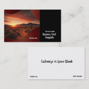 Photography Landscape Sunset Business Card