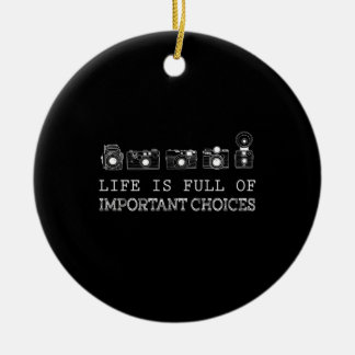 Photography | Life Is Full Of Important Choices Ceramic Tree Decoration