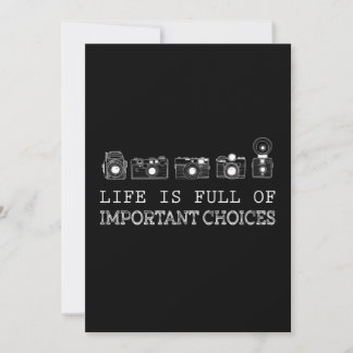 Photography | Life Is Full Of Important Choices Holiday Card